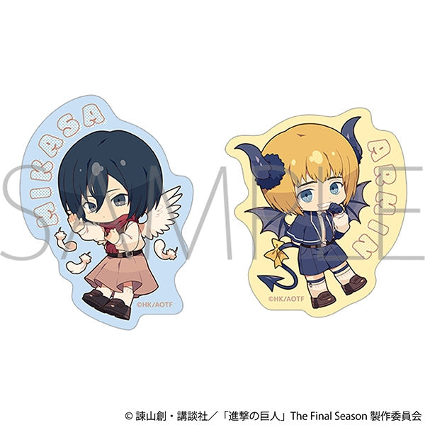 "Attack on Titan" Sticker Set / Mikasa & Armin