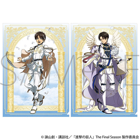 "Attack on Titan" Clear File Set / Eren & Levi ~Angel~