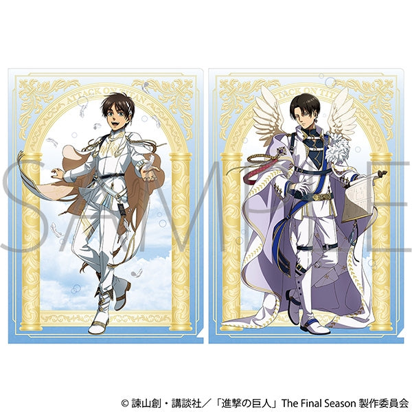 "Attack on Titan" Clear File Set / Eren & Levi ~Angel~