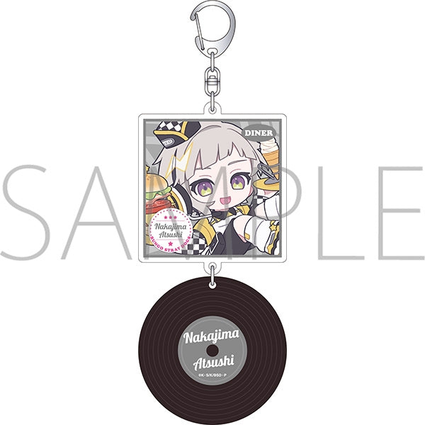 『文豪ストレイドッグス』レコード風アクリルキーホルダー/中島敦 ぱすてるぽっぷ