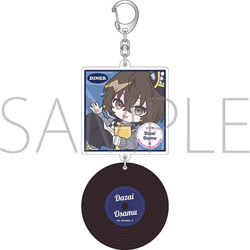 『文豪ストレイドッグス』レコード風アクリルキーホルダー/太宰治 ぱすてるぽっぷ