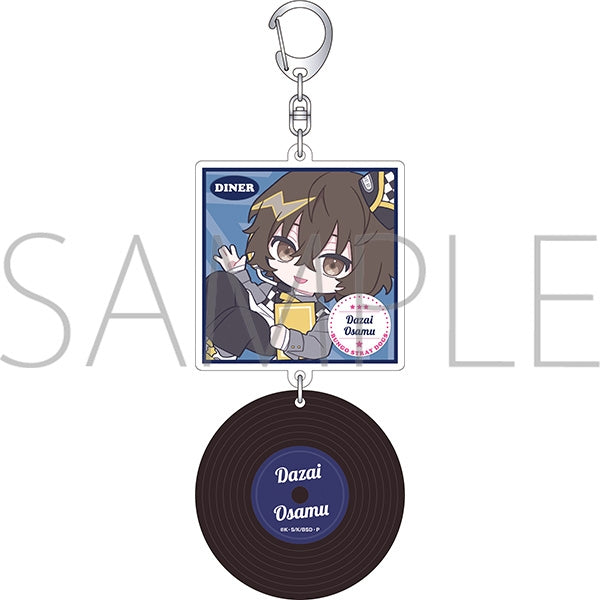 『文豪ストレイドッグス』レコード風アクリルキーホルダー/太宰治 ぱすてるぽっぷ