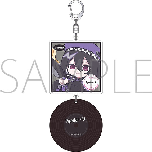 『文豪ストレイドッグス』レコード風アクリルキーホルダー/フョードル・D ぱすてるぽっぷ