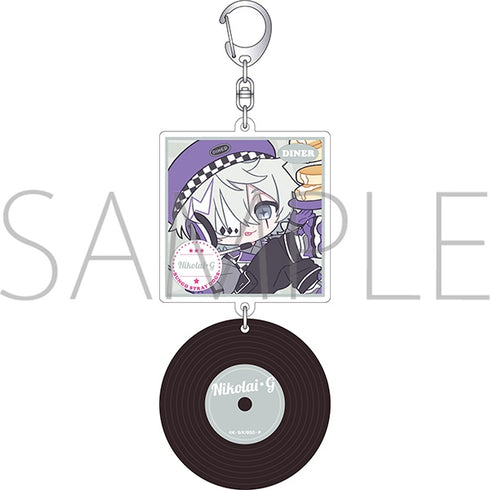 『文豪ストレイドッグス』レコード風アクリルキーホルダー/ニコライ・G ぱすてるぽっぷ