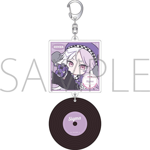 『文豪ストレイドッグス』レコード風アクリルキーホルダー/シグマ ぱすてるぽっぷ