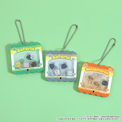 "WIND BREAKER" with CAT Illustration Ver. Crinkly Acrylic Keychain / Wind Chime A