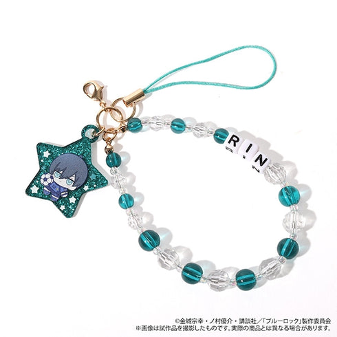 "Blue Lock Season 2" After-School Mates Bead Strap / Rin Itoshi Nui-Pal Skip