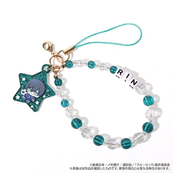 "Blue Lock Season 2" After-School Mates Bead Strap / Rin Itoshi Nui-Pal Skip