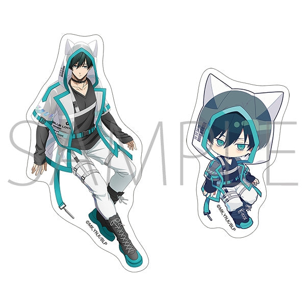 "Blue Lock Season 2" Sticker Set / Rin Itoshi Cyber Cat
