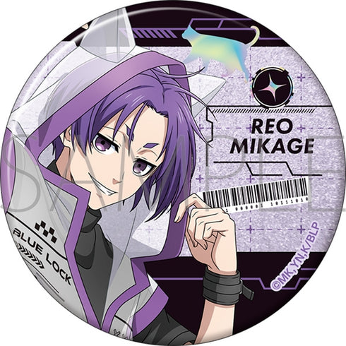 "Blue Lock Season 2" Big Glitter Pin / Reo Mikage Cyber Cat