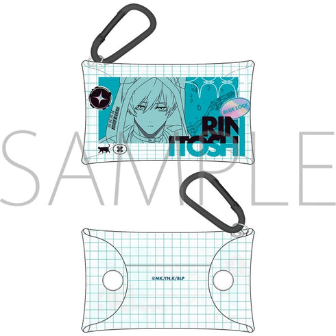"Blue Lock Season 2" Clear Pouch with Carabiner / Rin Itoshi Cyber Cat