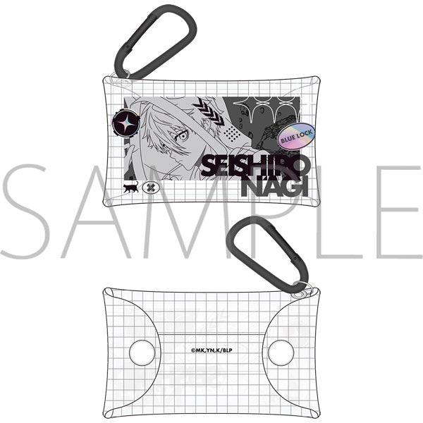 "Blue Lock Season 2" Clear Pouch with Carabiner / Seishiro Nagi Cyber Cat