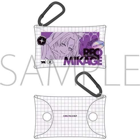 "Blue Lock Season 2" Clear Pouch with Carabiner / Reo Mikage Cyber Cat