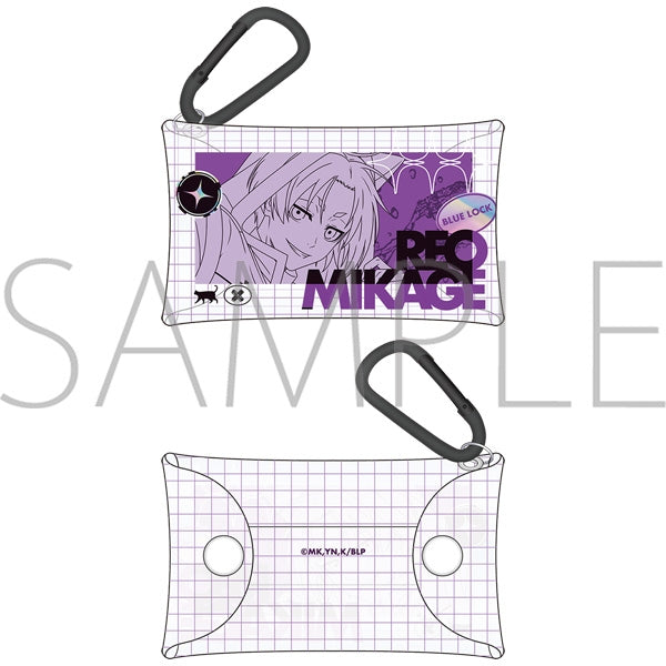 "Blue Lock Season 2" Clear Pouch with Carabiner / Reo Mikage Cyber Cat