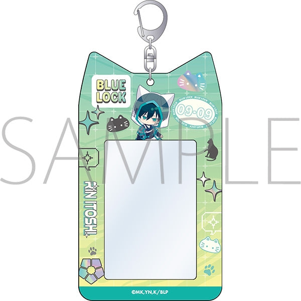 "Blue Lock Season 2" Cat-Ear Card Holder / Rin Itoshi Cyber Cat