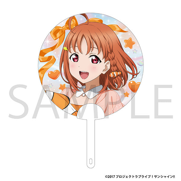"Love Live! Sunshine!!" Clear Fan / Chika Takami "Floating" Aqours Fair Ver.