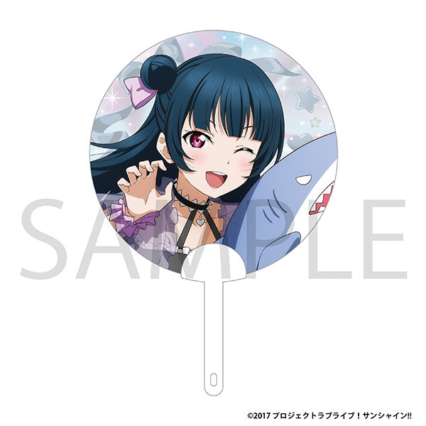 "Love Live! Sunshine!!" Clear Fan / Yoshiko Tsushima - Floating Aqours Fair Ver.