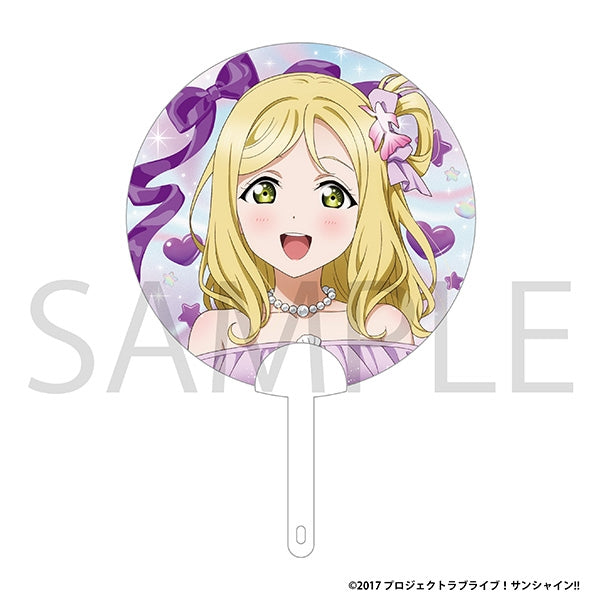 "Love Live! Sunshine!!" Clear Fan / Mari Ohara - Floating Aqours Fair Ver.