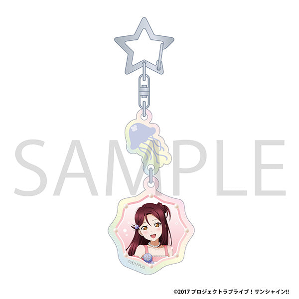 "Love Live! Sunshine!!" Aurora Acrylic Keychain / Riko Sakurauchi "Floating" Aqours Fair Ver.