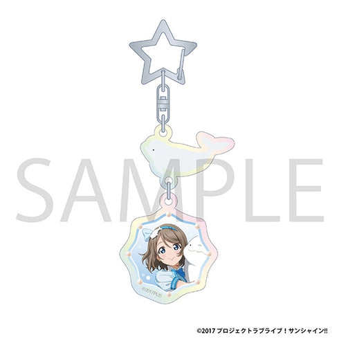 《Love Live! Sunshine!!》極光壓克力鑰匙圈/渡邊 曜 漂浮版 Aqours 聯名活動限定版