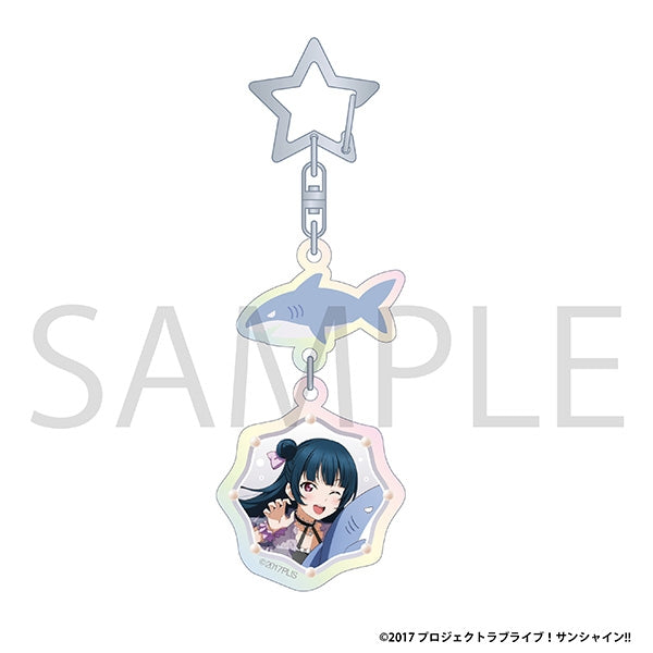 "Love Live! Sunshine!!" Aurora Acrylic Keychain / Yoshiko Tsushima "Floating" Aqours Fair Ver.