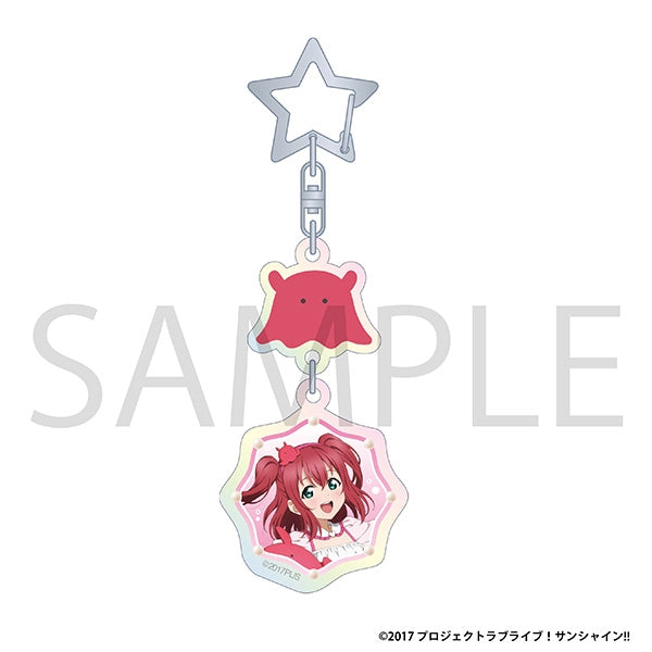 "Love Live! Sunshine!!" Aurora Acrylic Keychain / Ruby Kurosawa "Floating" Aqours Fair Ver.