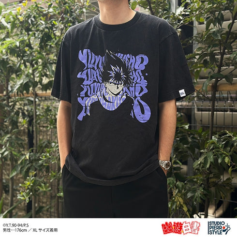 『幽☆遊☆白書』スタジオぴえろスタイル ヴィンテージ風Tシャツ 飛影 L