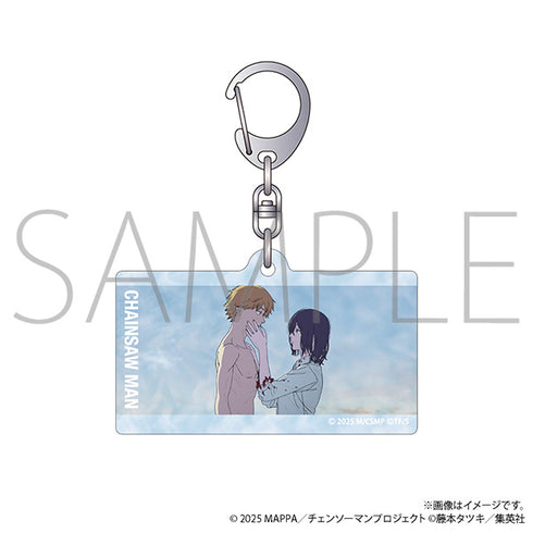 "Chainsaw Man: Reze Arc" Water-Surface Acrylic Keychain / Denji & Reze - Scene Image