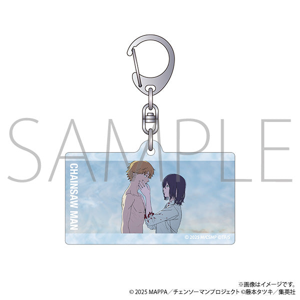 "Chainsaw Man: Reze Arc" Water-Surface Acrylic Keychain / Denji & Reze - Scene Image