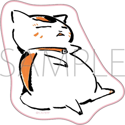 "Natsume's Book of Friends" Nyanko-sensei Die-Cut Towel / Napping