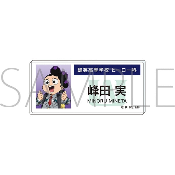 "My Hero Academia" Acrylic Name Badge: Mineta Minoru (Epilogue Visual)