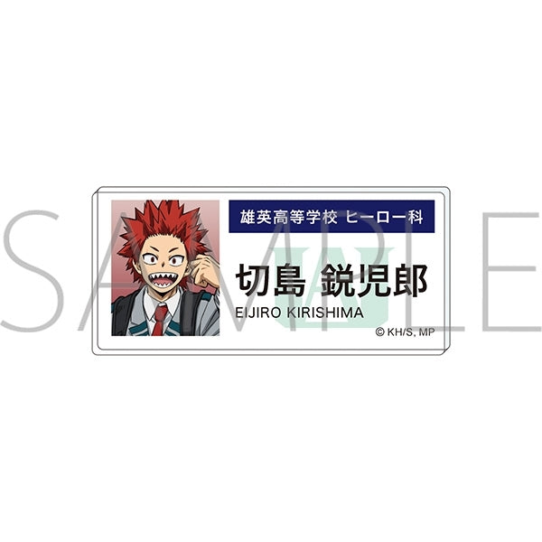 "My Hero Academia" Acrylic Name Badge: Eijiro Kirishima (Epilogue Visual)