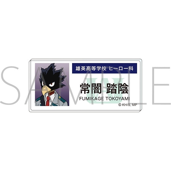 "My Hero Academia" Acrylic Name Badge: Togi Tokoyami (Epilogue Visual)
