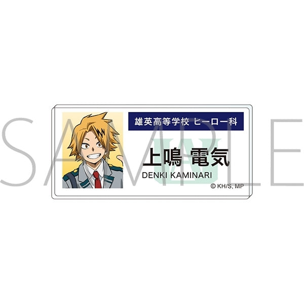 "My Hero Academia" Acrylic Name Badge: Denki Kamino (Epilogue Visual)