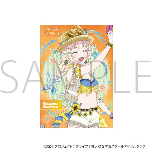 "Love Live! Hasuno Sora Girls' Academy School Idol Club" Clear Poster / Rurino Osawa