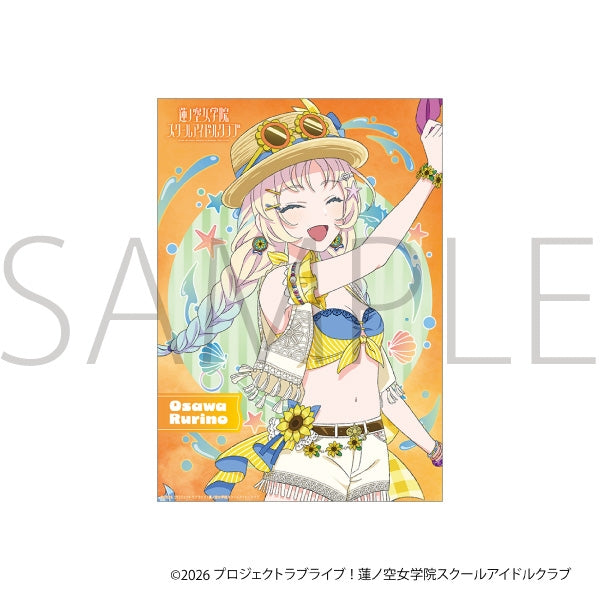 "Love Live! Hasuno Sora Girls' Academy School Idol Club" Clear Poster / Rurino Osawa