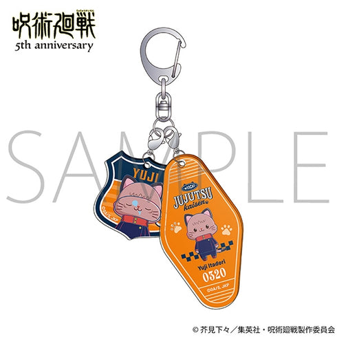 《咒術迴戰》5週年 withCAT 插畫版 2入亞克力鑰匙圈/虎杖悠仁