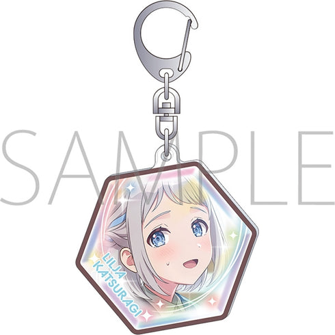 "Gakuen Idolmaster" Peace-Style Acrylic Keychain / Katsuragi Ririya, Series 2