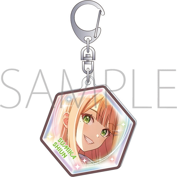 "Gakuen Idolmaster" Peace-Style Acrylic Keychain / Seika Shion, Series 2