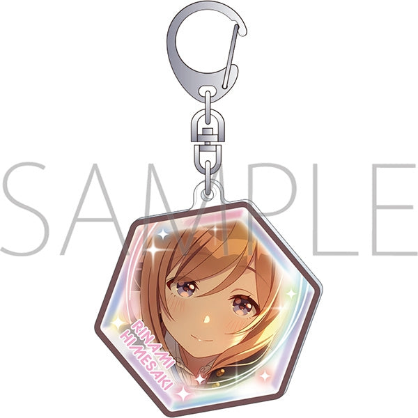 "Gakuen Idolmaster" Peace-Style Acrylic Keychain / Rina Himezaki, Series 2
