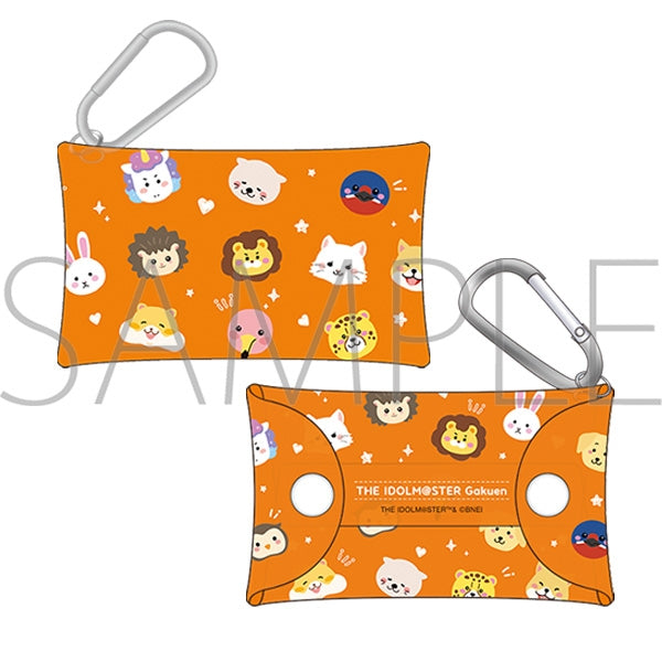 "Gakuen Idolmaster" Clear Pouch with Carabiner