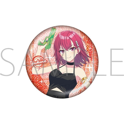 『シャインポスト』グリッター缶バッジ/祇園寺 雪音 1st Anniversary