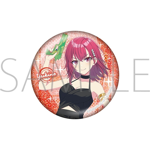 『シャインポスト』グリッター缶バッジ/祇園寺 雪音 1st Anniversary