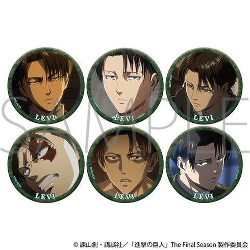 《進擊的巨人》大量利瓦伊角色徽章收藏組【BOX】