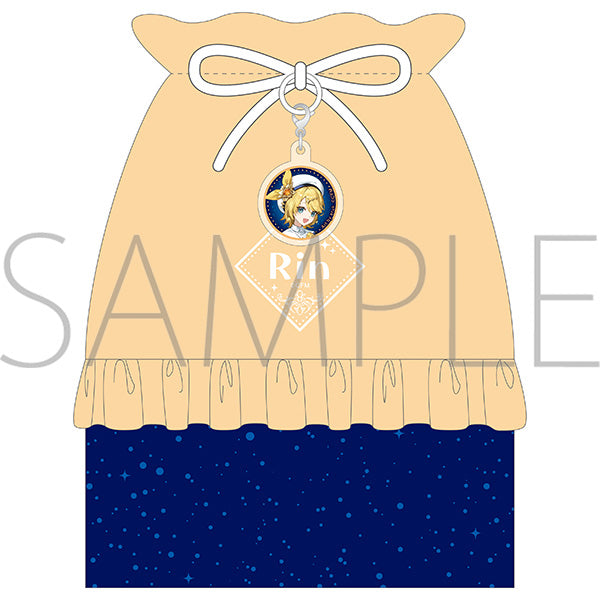 "Hatsune Miku Series" Drawstring Pouch with Acrylic Charm / Kagamine Rin