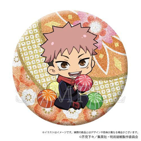 『呪術廻戦』きらきら缶バッジ Japanese Sweets ver. 虎杖悠仁