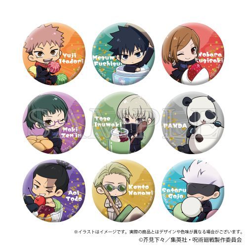 『呪術廻戦』ミニ缶バッジコレクション Japanese Sweets ver.【BOX】