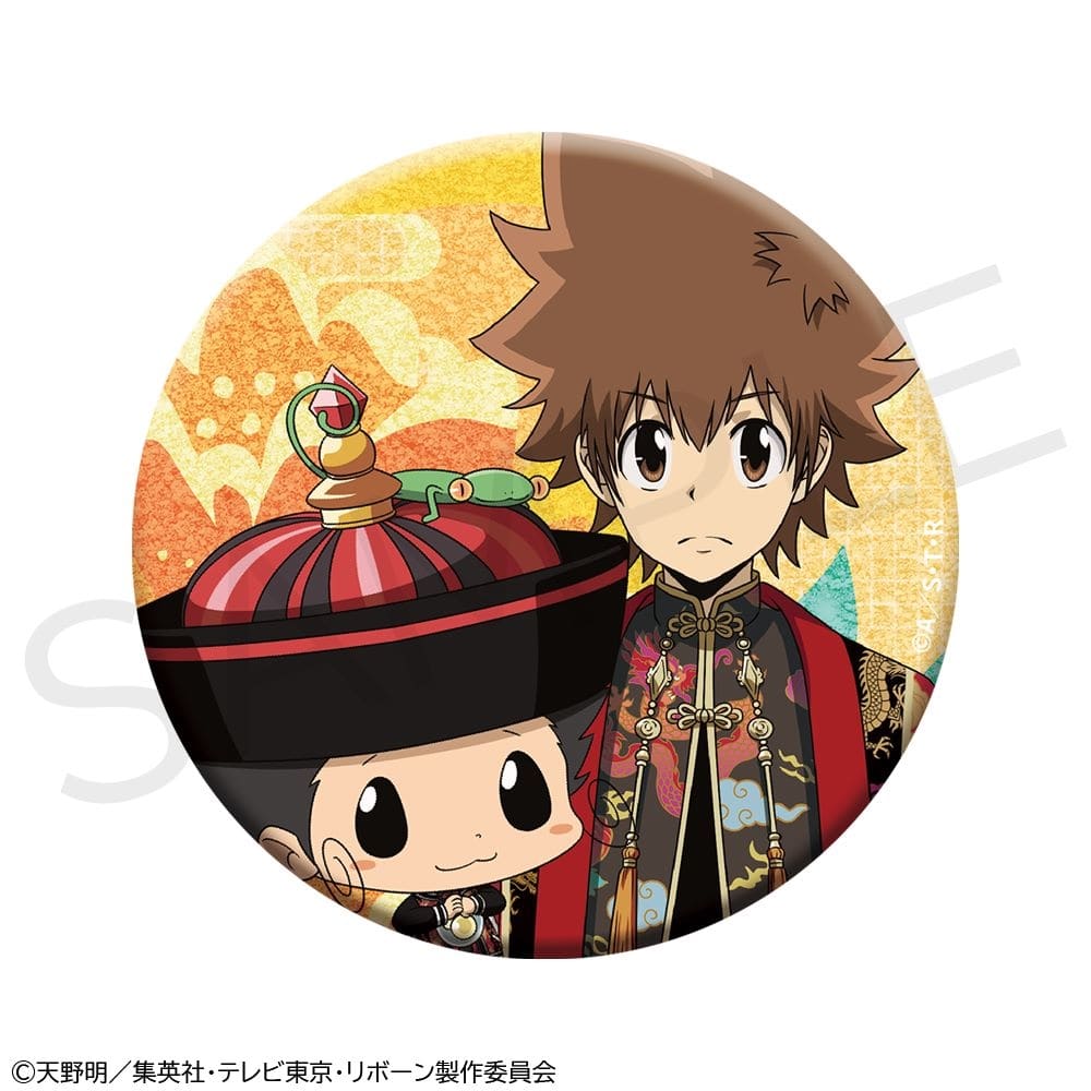 家庭教師ヒットマンREBORN 沢田綱吉 キャラバッジ 天野明展 リボーン 家庭教師ヒットマンREBORN! - 描き下ろし 沢田 綱吉&リボーン