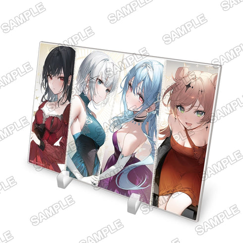 『探偵はもう、死んでいる。』A5アクリルプレート シエスタ&夏凪&ミア&リローデッド