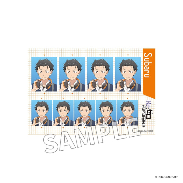 『Re:ゼロから始める異世界生活』証明写真風シール 異世界学園生活 ver. スバル